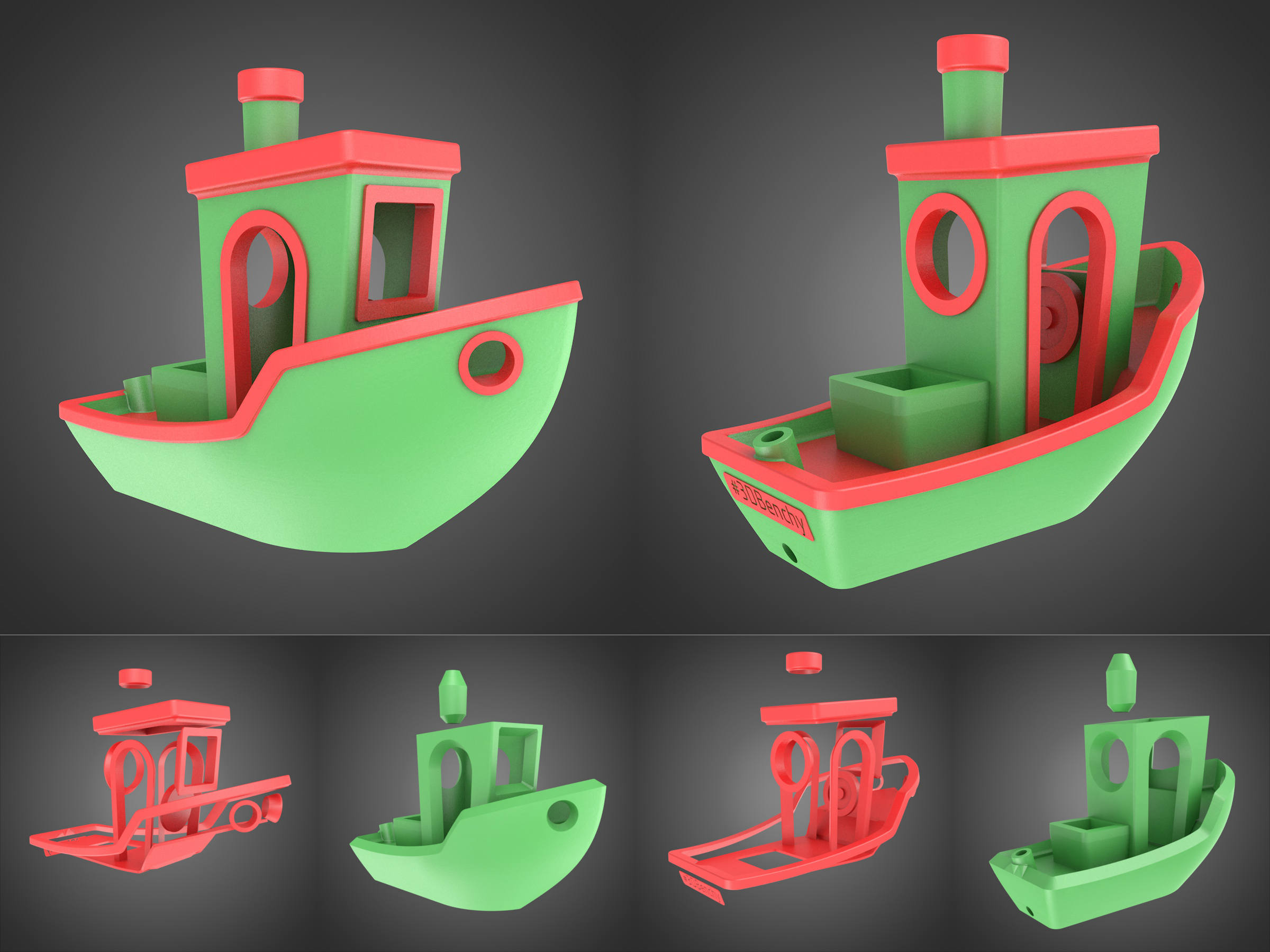 3DBenchy for dual- and 3D – #3DBenchy