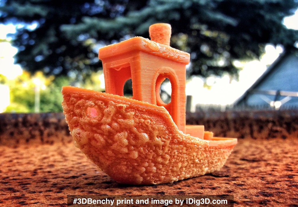 Bubbly 3D-printed surface #3DBenchy