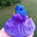 3DBenchy On Wave Display By Travis