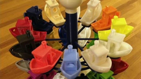 3dbenchy stackable rudder stand