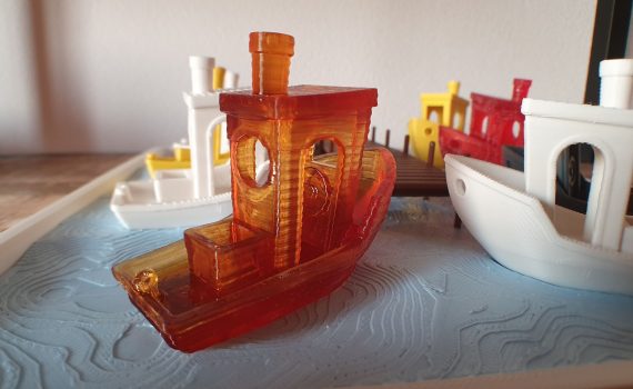 Benchy Fun Boat Kids Toy Model Miniature Ship 3D Printed